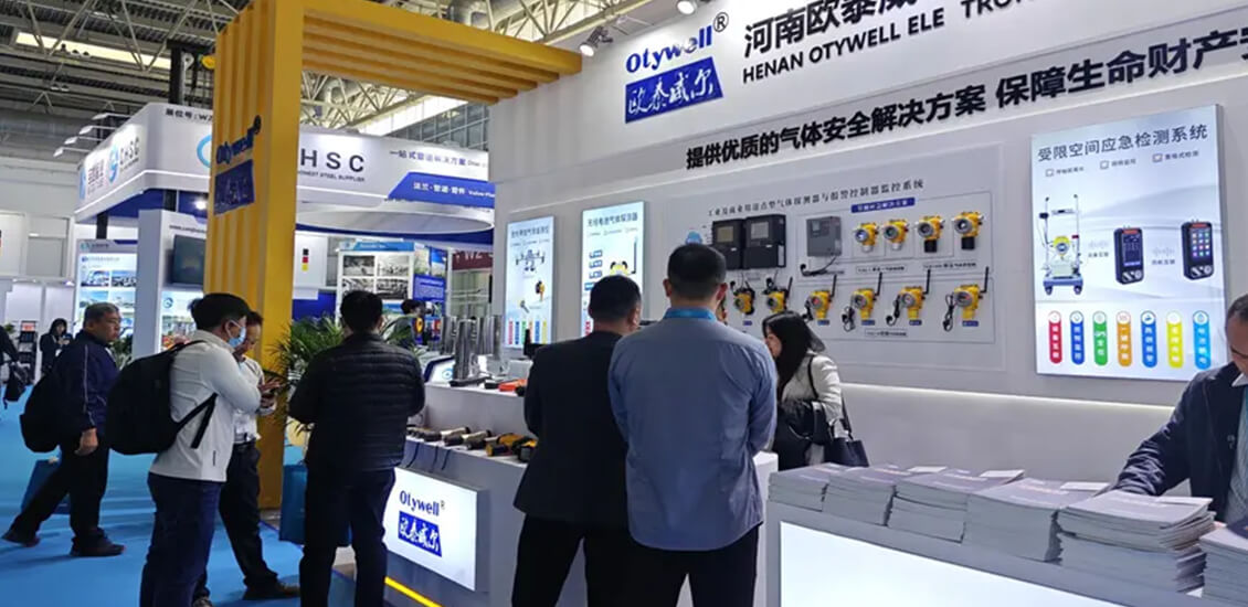 Otywell exhibition booth showcasing gas detection products and visitor engagement at OGA 2026 Malaysia