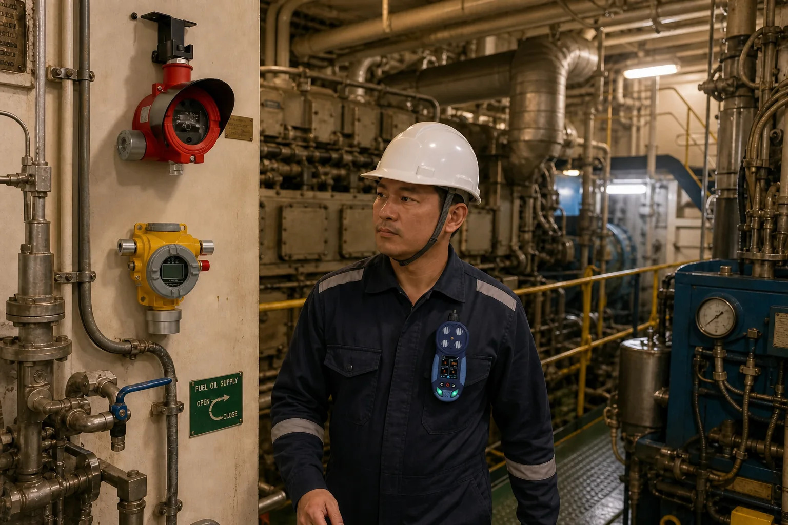 ship-engine-room-gas-flame-monitoring-system