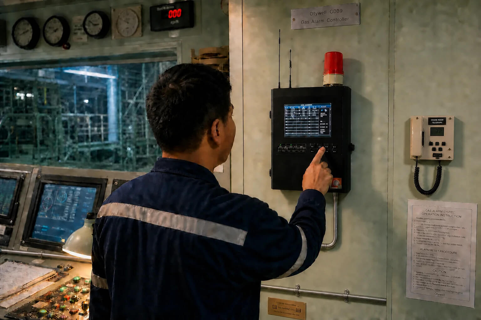 gdb9-gas-alarm-controller-engine-control-room