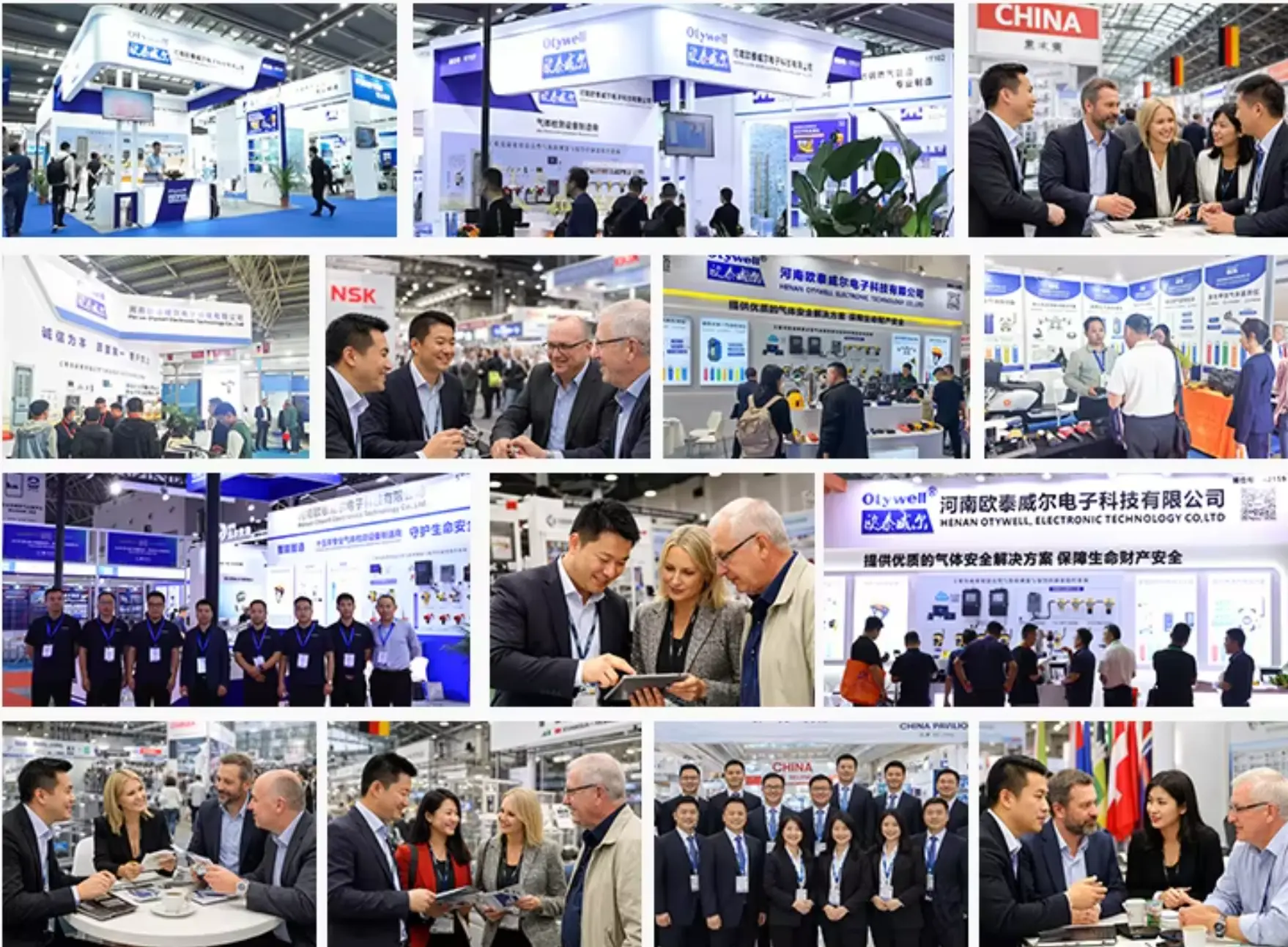 Otywell team meeting customers at industry exhibitions